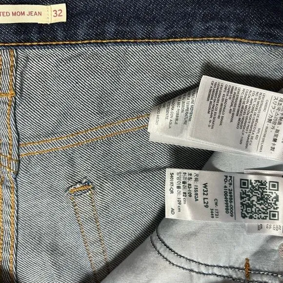 LEVI'S HIGH WAIST 80s MOM JEANS Medium Wash Retro Y2K FIT THE BILL SZ 32 x 29