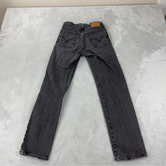 Levi's Jeans Women's Size 24x26 Wedgie Straight Black Denim Button Fly High Rise