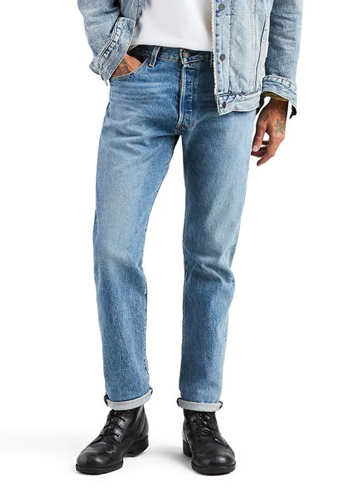 Levi's Mens 505 1765 Regular Fit Straight Leg Medium Denim Jeans 34 x 30