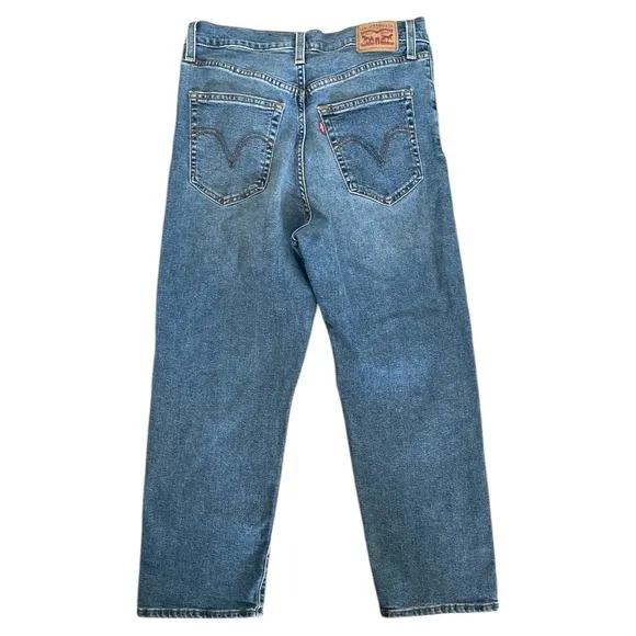 Levi’s Ribcage Straight Ankle Button Fly Jeans Size 30