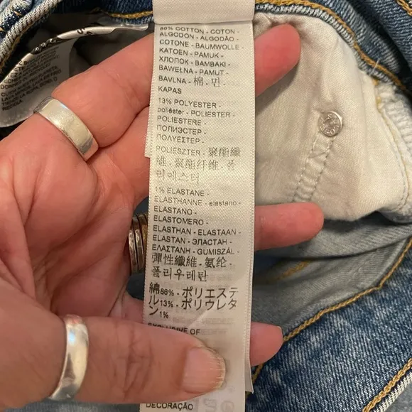 Levi’s Ribcage Straight Ankle Button Fly Jeans Size 31