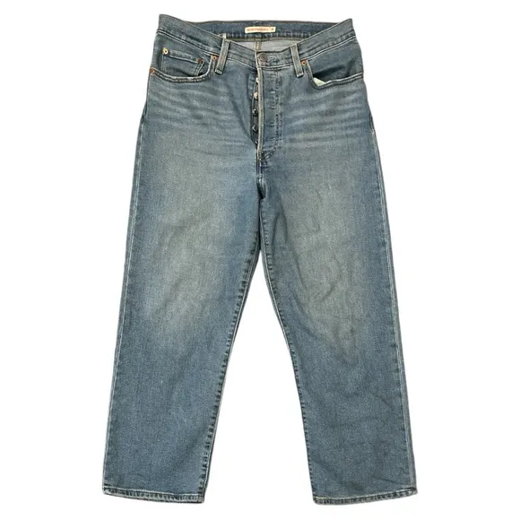Levi’s Ribcage Straight Ankle Button Fly Jeans Size 31