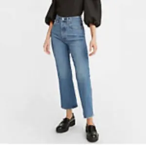 Levi’s Ribcage Straight Ankle Button Fly Jeans Size 31