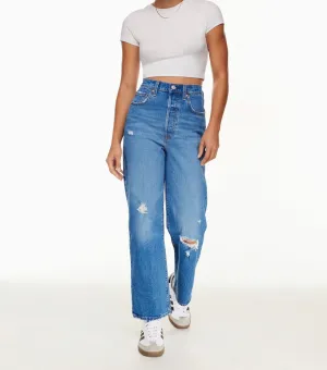 Levi’s “ribcage straight ankle” jeans - 24