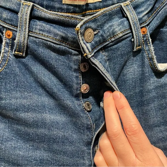 Levi’s‎ Ribcage Straight Ankle Jeans Size 31 blue casual