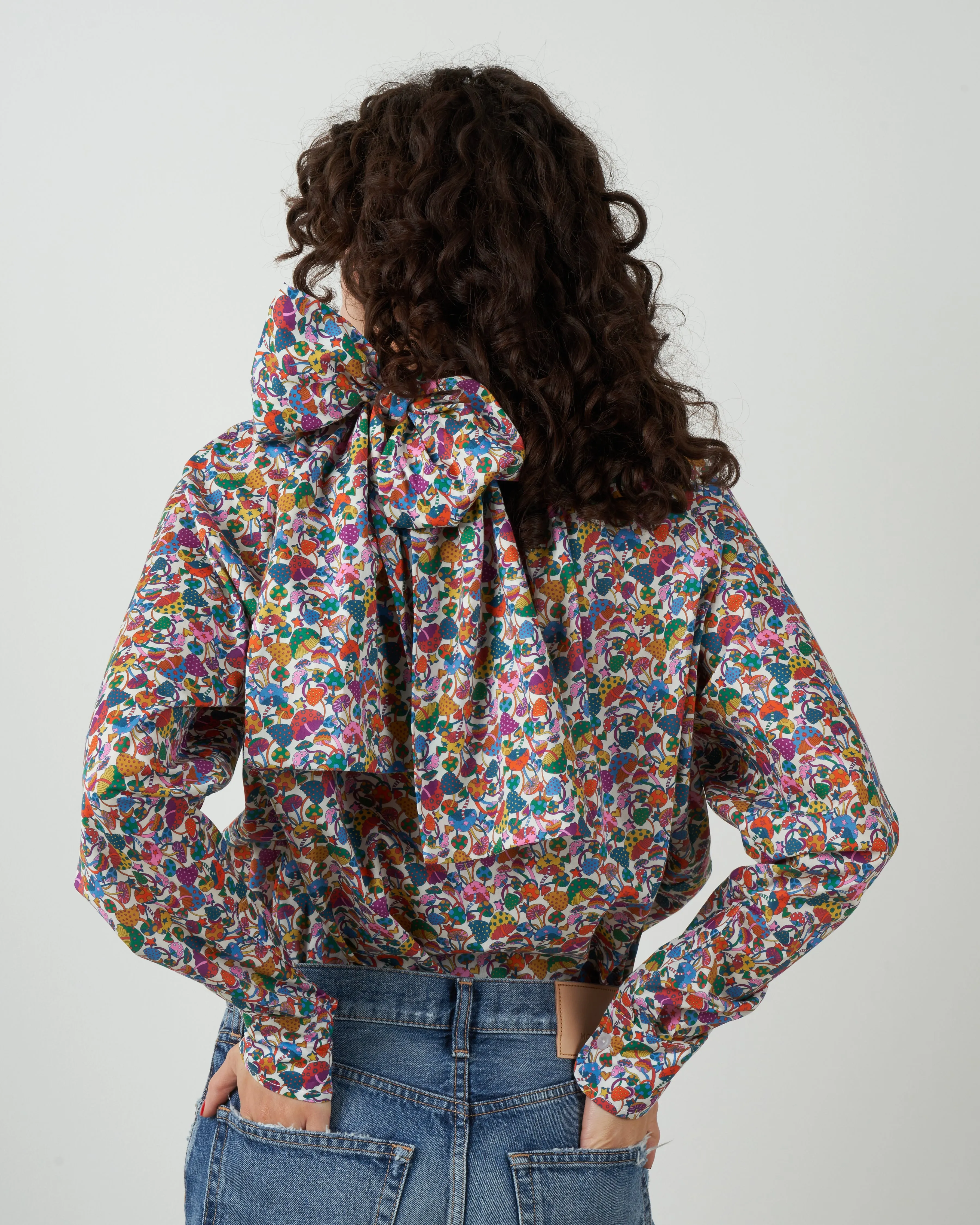 liberty print susie shirt - magic mushroom