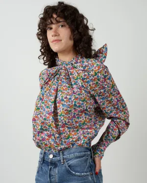 liberty print susie shirt - magic mushroom