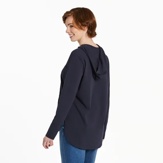 Life is Good Women's Heart Rays Crusher Flex Hoodie Tunic