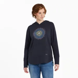 Life is Good Women's Heart Rays Crusher Flex Hoodie Tunic