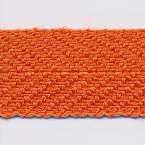 Linen Herringbone Ribbon #132 Bitter Orange