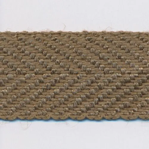 Linen Herringbone Ribbon #27 Antique Gold