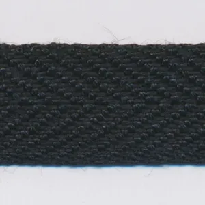 Linen Herringbone Ribbon #50 Black