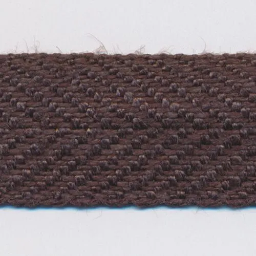 Linen Herringbone Ribbon #74 Smoke Brown