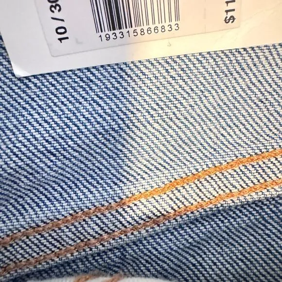 Lucky Brand 90s Loose High Rise Blue Straight Jeans