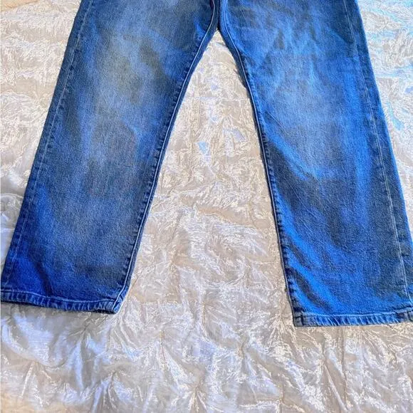 Lucky Brand 90s Loose High Rise Blue Straight Jeans