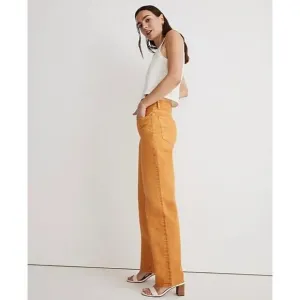 Madewell Baggy Straight Jeans Garment-Dyed Edition Ochre Fresco Womens Size 28