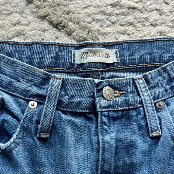 Madewell dad jeans Bleached splatter Edition straight leg loose fit 28