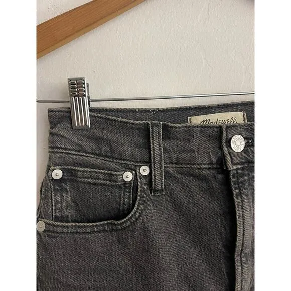 Madewell Jeans 24 Perfect Vintage Jean Black High Waist Lunar Wash DM0682 NEW