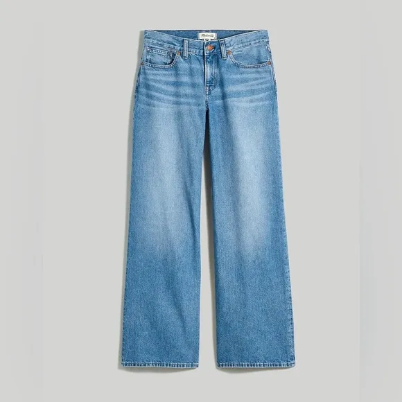 Madewell Low-Rise Superwide-Leg Jeans in Mainview Wash