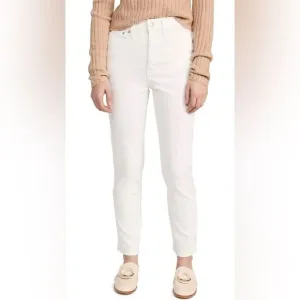 Madewell NWT High Rise Perfect Vintage Jeans Size 32 in Tile White