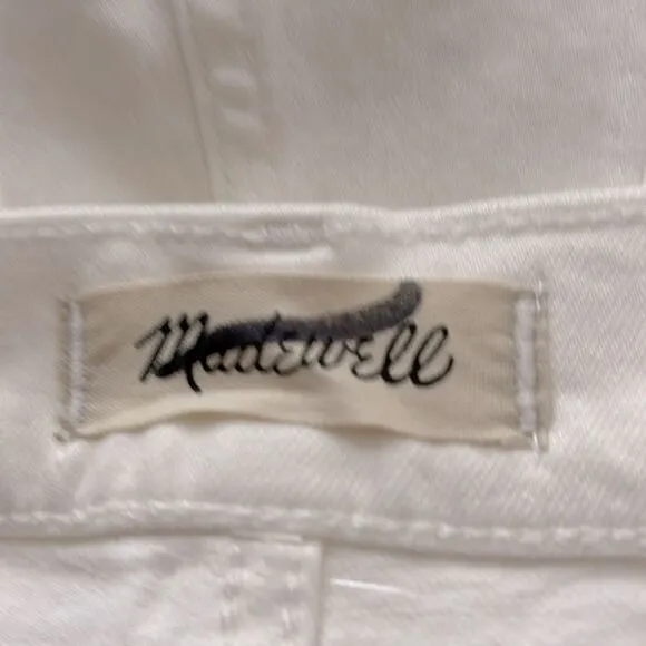 Madewell NWT High Rise Perfect Vintage Jeans Size 32 in Tile White