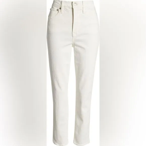 Madewell NWT High Rise Perfect Vintage Jeans Size 32 in Tile White