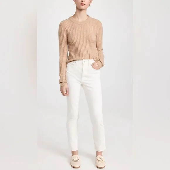 Madewell NWT High Rise Perfect Vintage Jeans Size 32 in Tile White