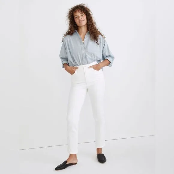 Madewell NWT The Perfect Vintage Jeans Size 26 in Tile White | High Rise