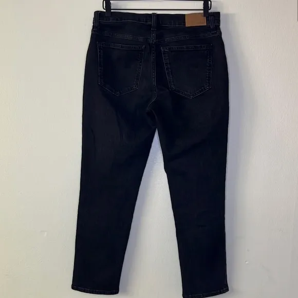 Madewell The Mid-Rise Perfect Vintage Jeans in Clean Black Wash size 29