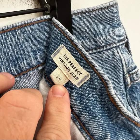 MADEWELL- The Perfect Vintage Jean in Coney Wash: Destroyed Edition