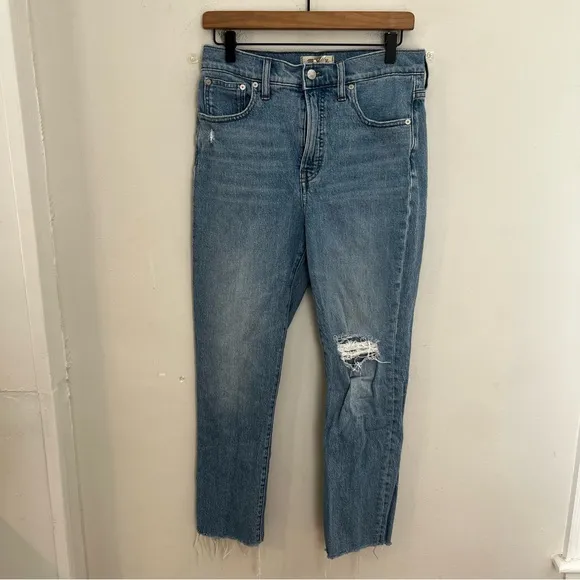 MADEWELL- The Perfect Vintage Jean in Coney Wash: Destroyed Edition