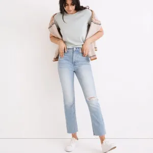 MADEWELL- The Perfect Vintage Jean in Coney Wash: Destroyed Edition