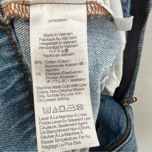 MADEWELL- The Perfect Vintage Jean in Coney Wash: Destroyed Edition