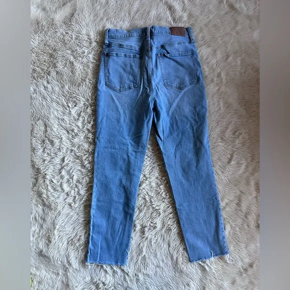 Madewell The Perfect Vintage Jean in Ellicott Wash Straight Leg Raw Hem Size 29