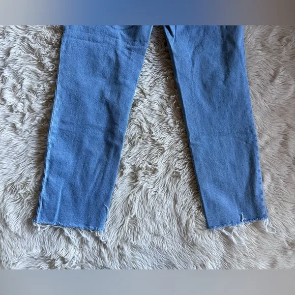 Madewell The Perfect Vintage Jean in Ellicott Wash Straight Leg Raw Hem Size 29