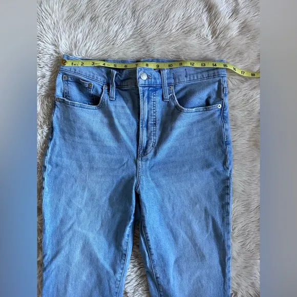 Madewell The Perfect Vintage Jean in Ellicott Wash Straight Leg Raw Hem Size 29