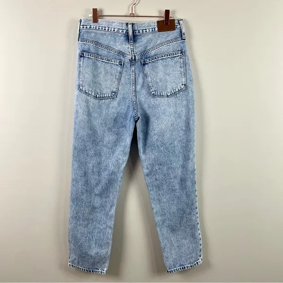 Madewell The Pleated Mom Jean in Phair Wash Size 29