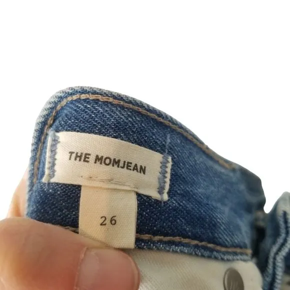 Madewell Womens 26 Blue Medium Wash Denim Distress