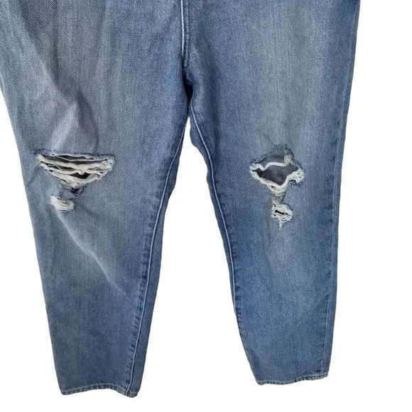 Madewell Womens 26 Blue Medium Wash Denim Distress