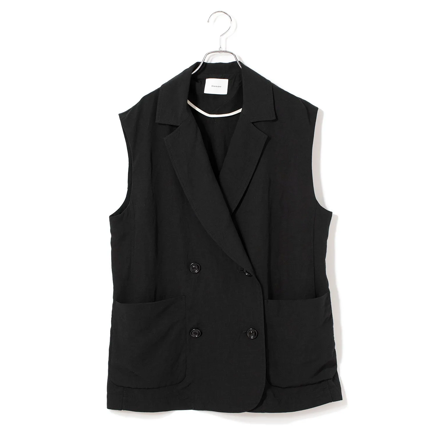 MANON | マノン　RAYON LINEN NO SLEEVE JKT