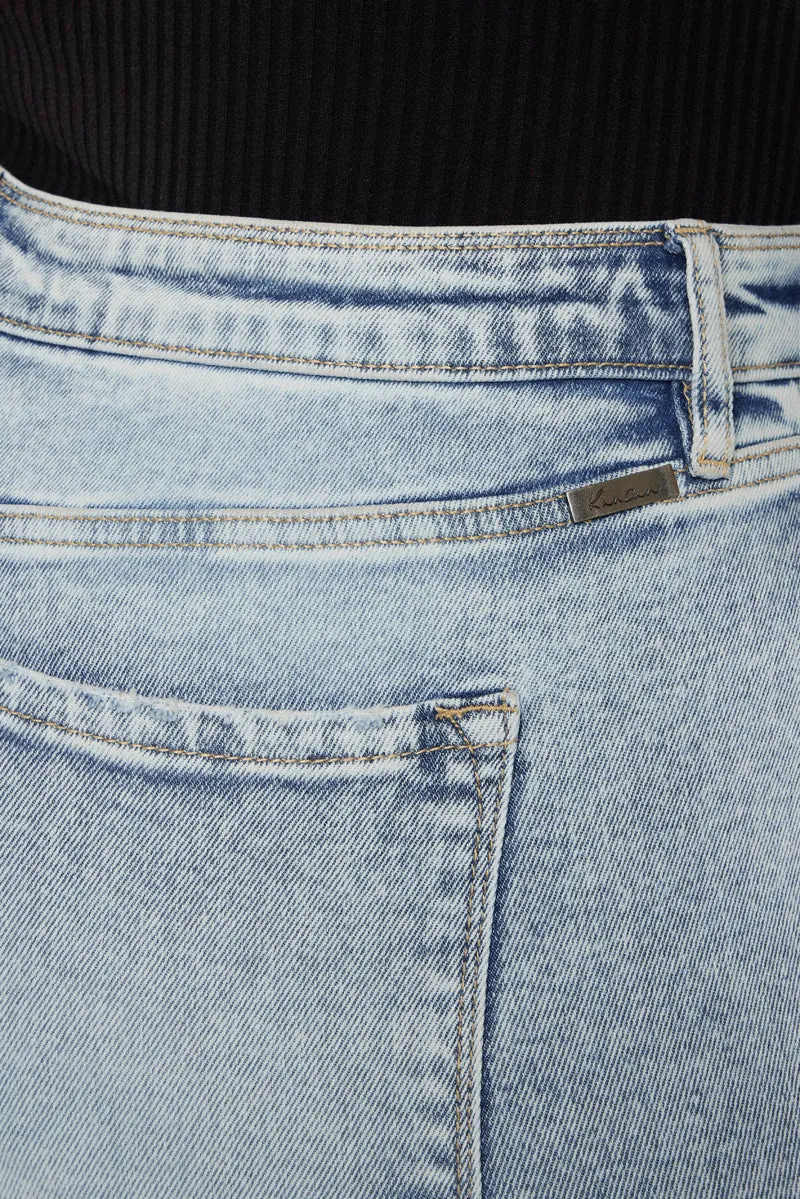 Mapel High Rise Slim Straight Jeans (Plus Size)