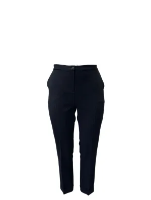 Marina Rinaldi Women's Black Regolare Straight Leg Pants NWT