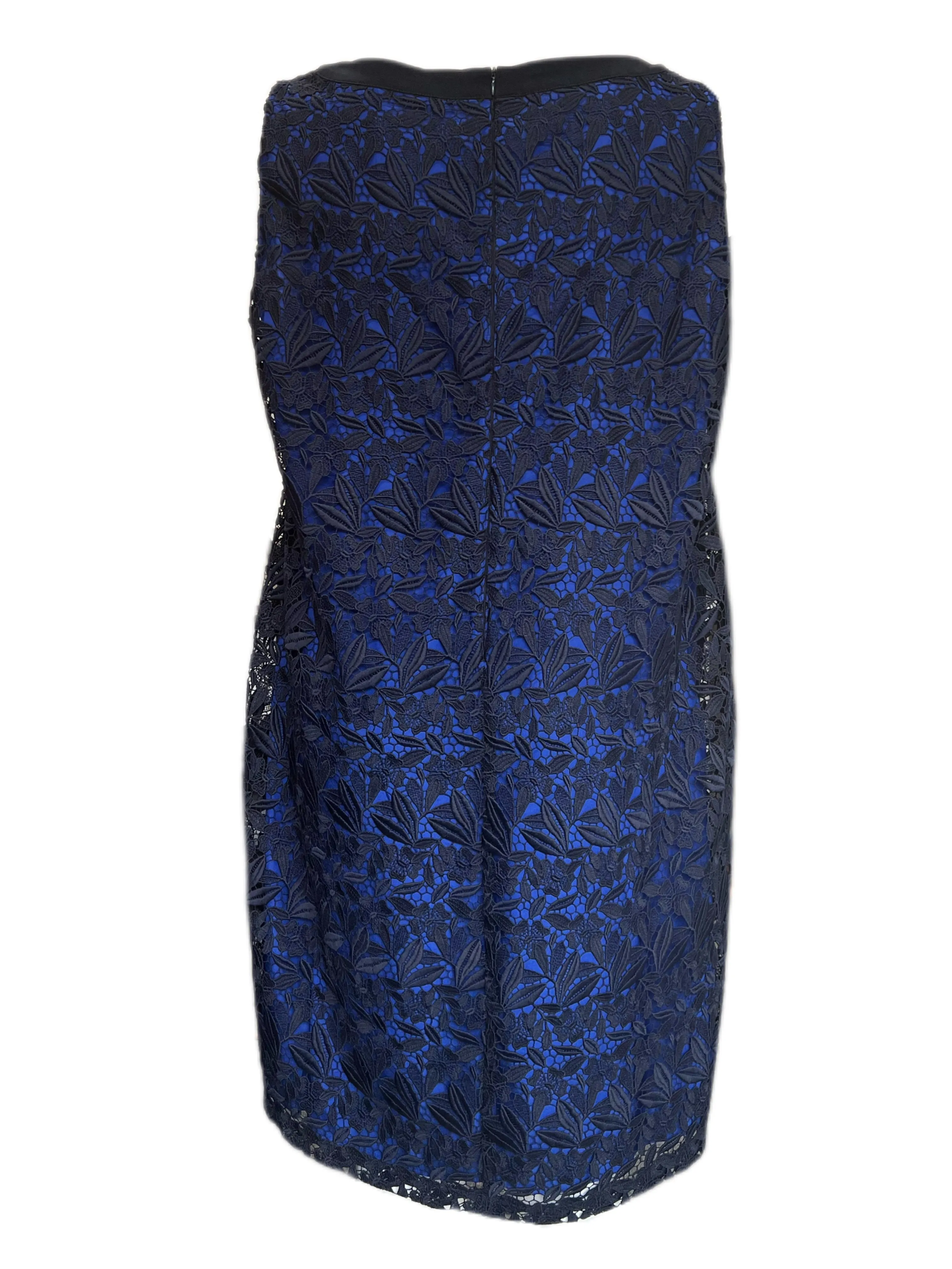 Marina Rinaldi Women's Blue Desideri Zipper Closure Shift Dress Size 20W/29 NWT
