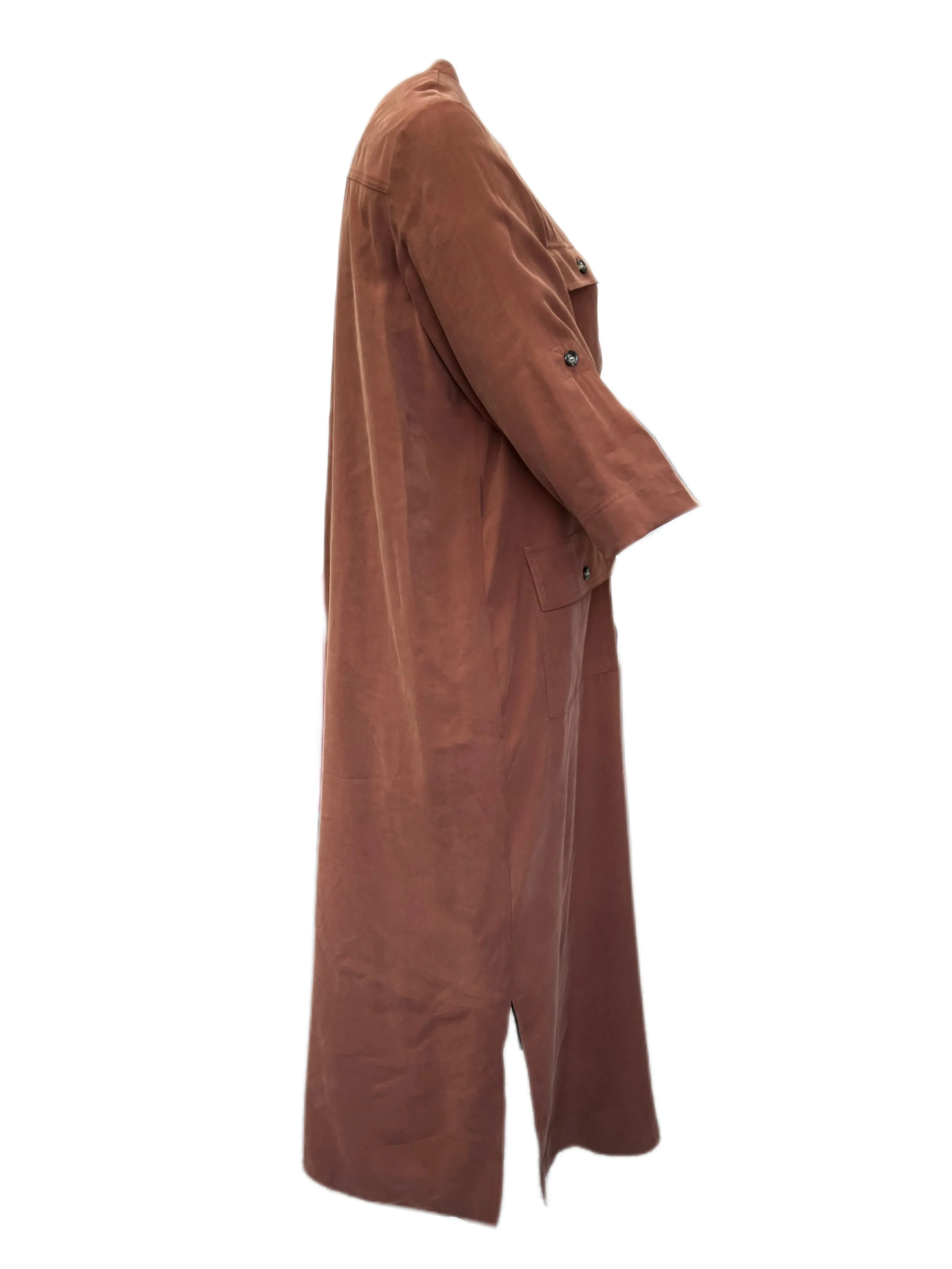 Marina Rinaldi Women's Brown Dadaista Button Down Shift Dress Size 16W/25 NWT
