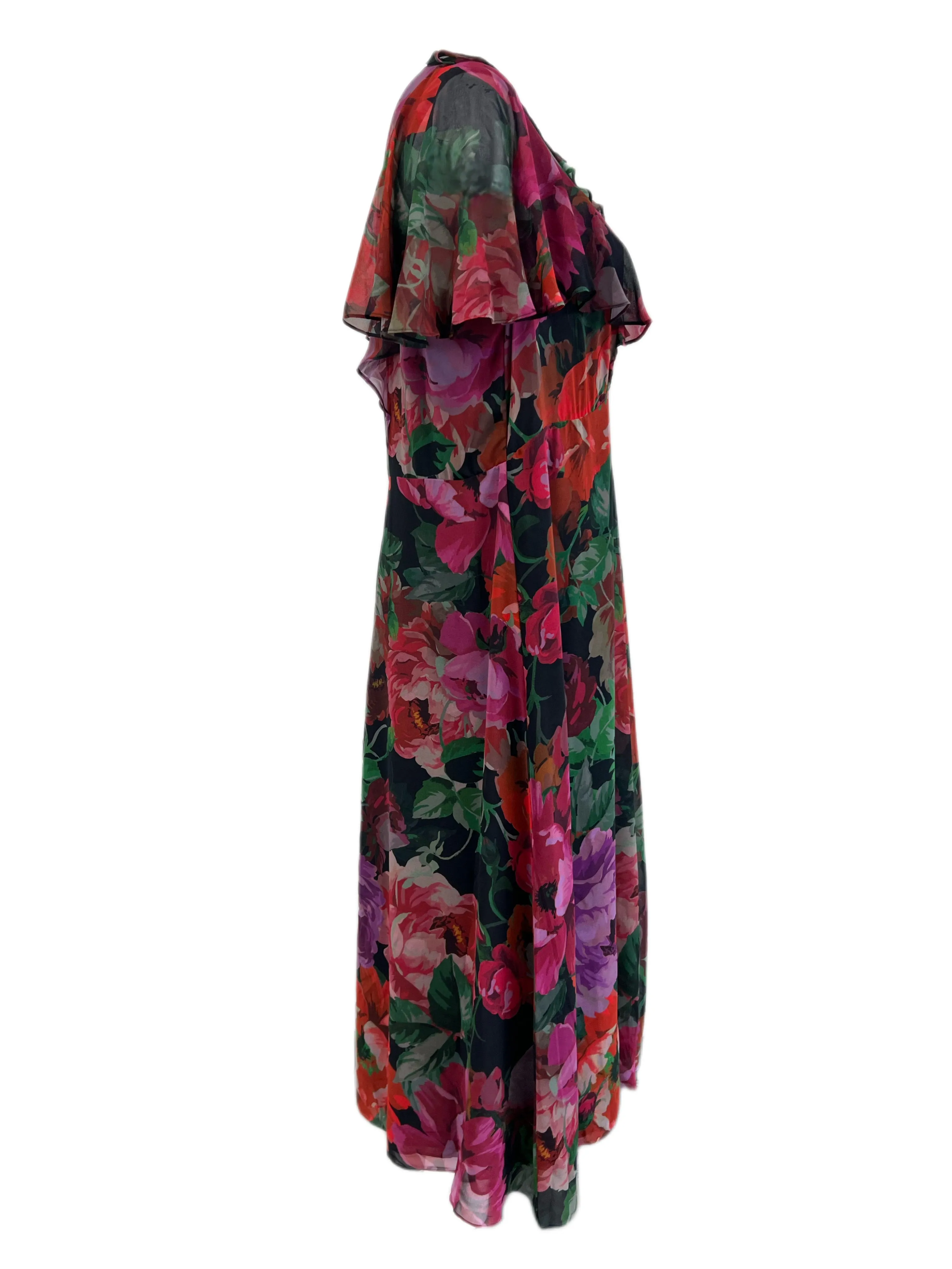 Marina Rinaldi Women's Red Derosa Butterfly Sleeve Shift Dress NWT