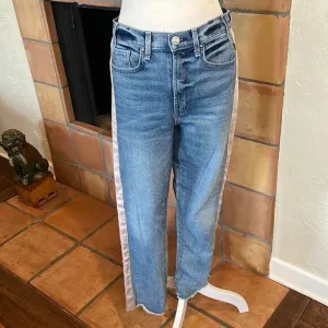 McGuire Women’s Size 28, Beige Tuxedo Striped Straight Leg Jeans!
