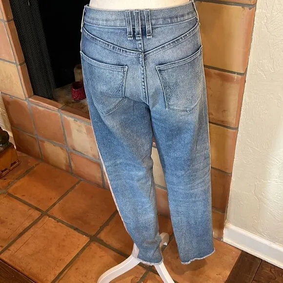 McGuire Women’s Size 28, Beige Tuxedo Striped Straight Leg Jeans!