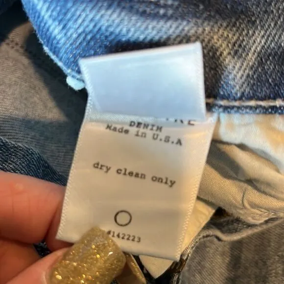 McGuire Women’s Size 28, Beige Tuxedo Striped Straight Leg Jeans!
