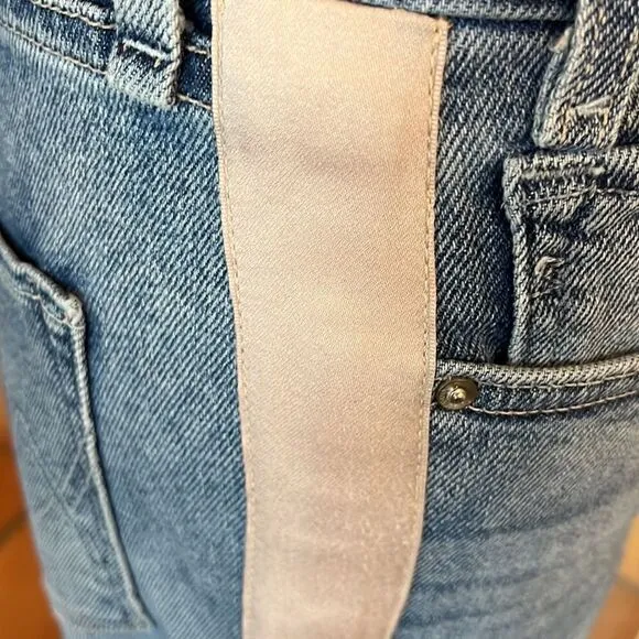 McGuire Women’s Size 28, Beige Tuxedo Striped Straight Leg Jeans!