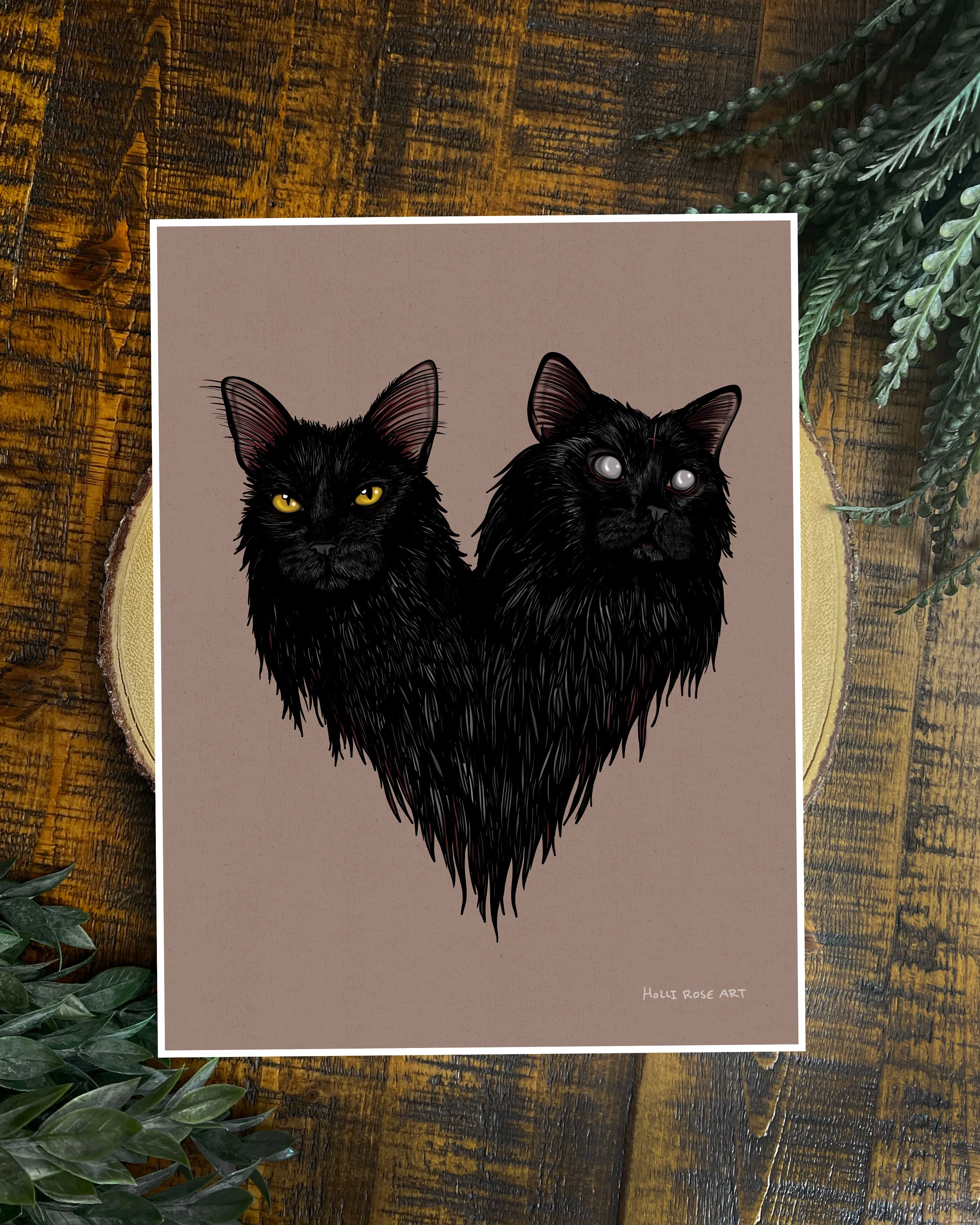 Meep and Moe Cat Print
